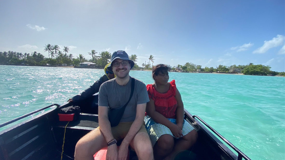 Cameron Bechtold traveling with the Watson Foundation