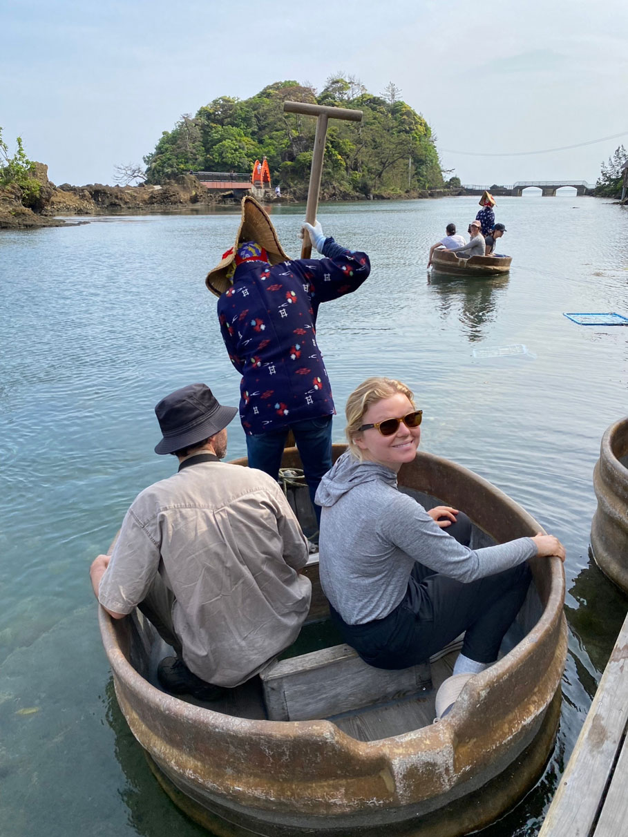 Grace Callahan traveling with the Watson Foundation