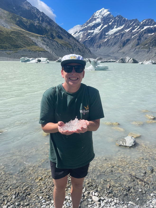 Hunter McDavid traveling with the Watson Foundation