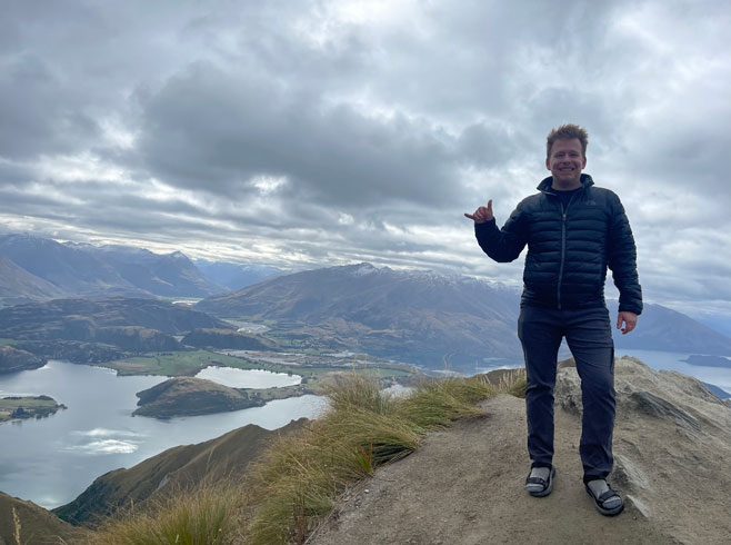 Hunter McDavid traveling with the Watson Foundation