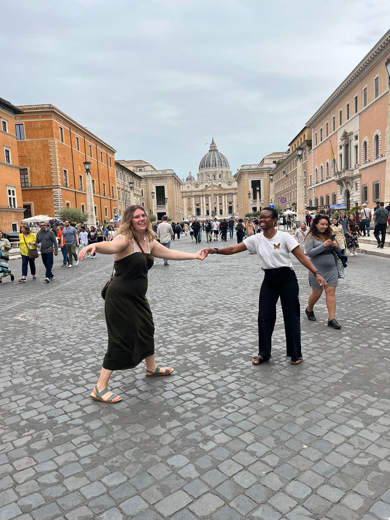 Mary Nzeyimana traveling with the Watson Foundation