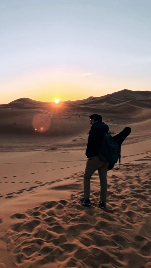 Yuanhao Zou traveling with the Watson Foundation