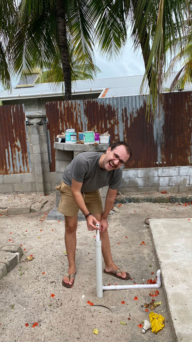 Cameron Bechtold traveling with the Watson Foundation