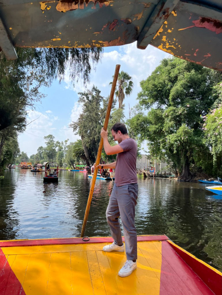 Cameron Bechtold traveling with the Watson Foundation