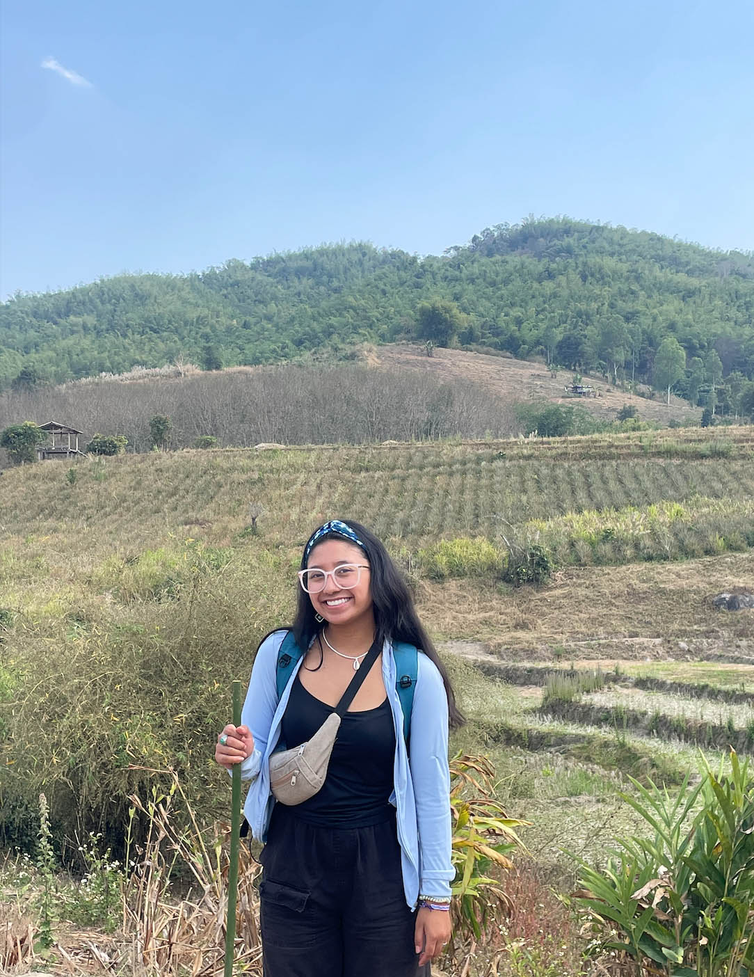 Atquetzali Quiroz traveling with the Watson Foundation