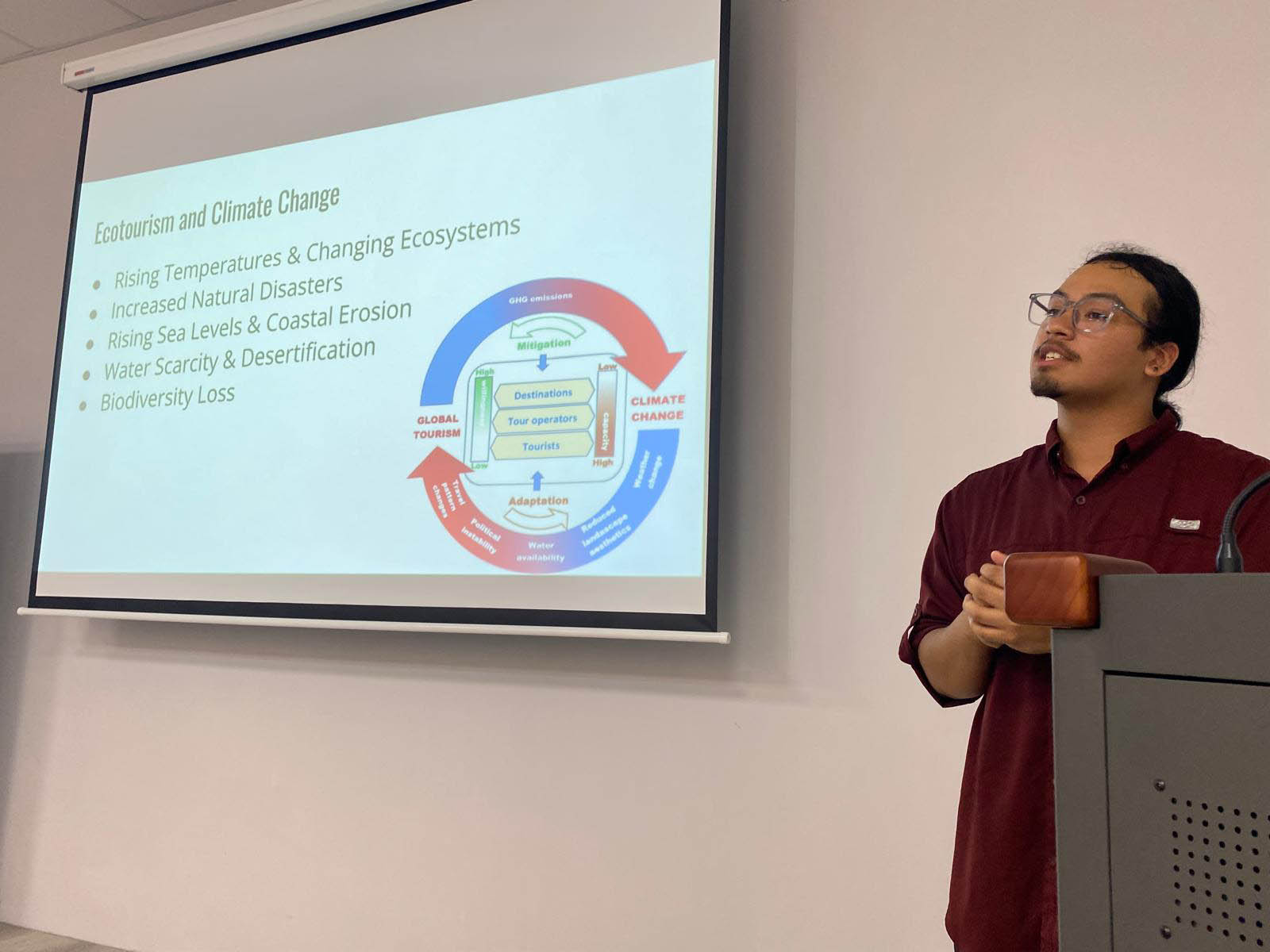 Noah Vargas traveling with the Watson Foundation